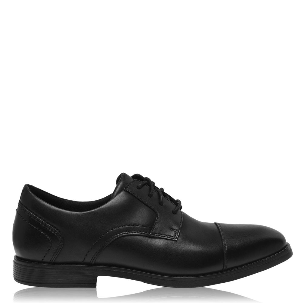 Sapatos Oxford Homem Rockport Slayer Pretas,Portugal GAOHD-7528